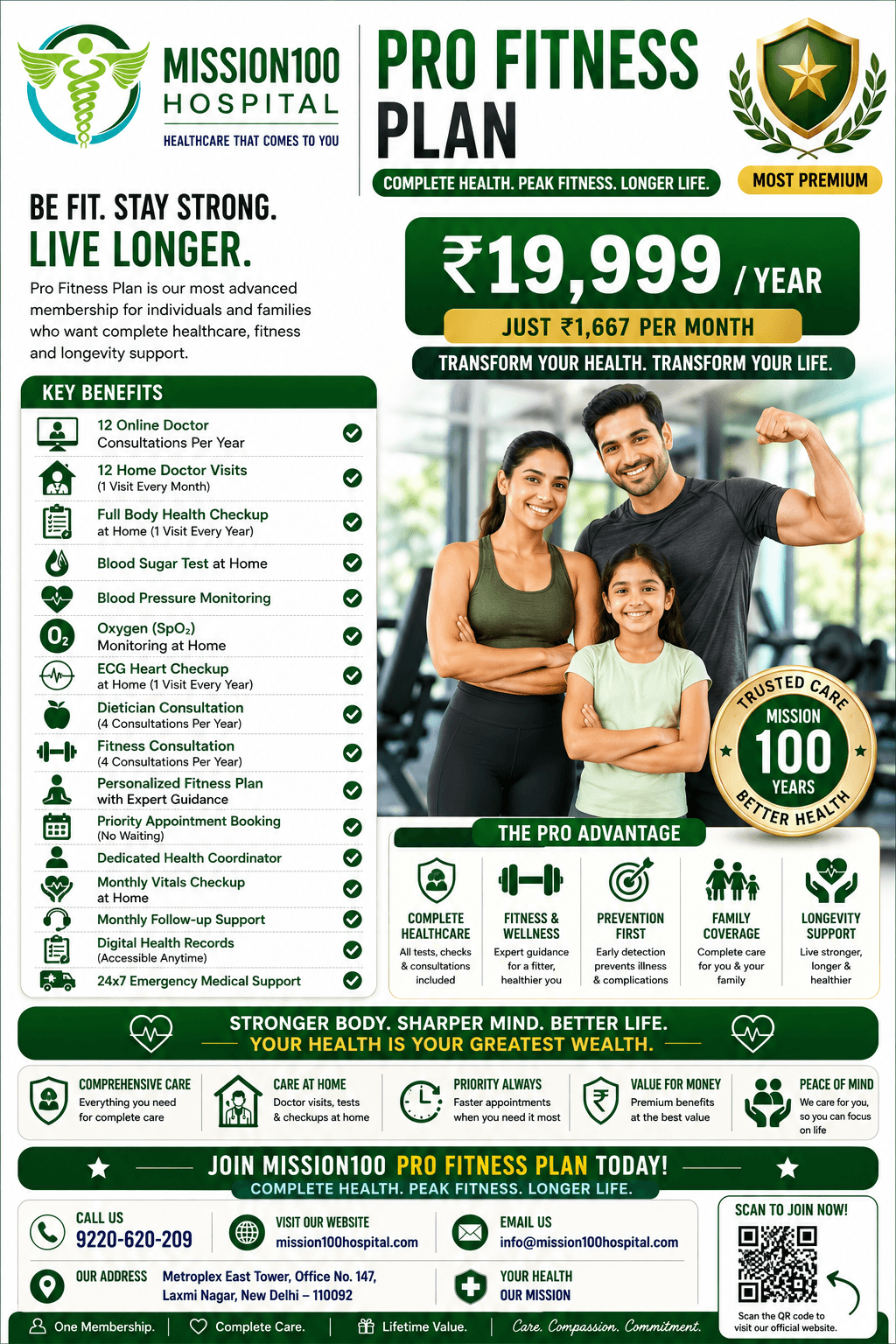 Pro Fitness Plan Poster